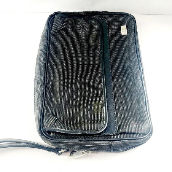 Dunhill Canvas Leather Clutch Bag - Picture 5 of 7